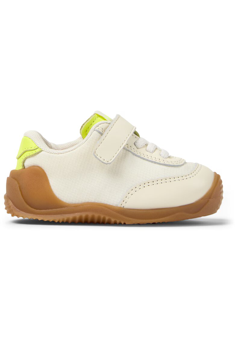 Camper Pantofi sport din material textil cu garnituri din piele intoarsa Dadda - Crem