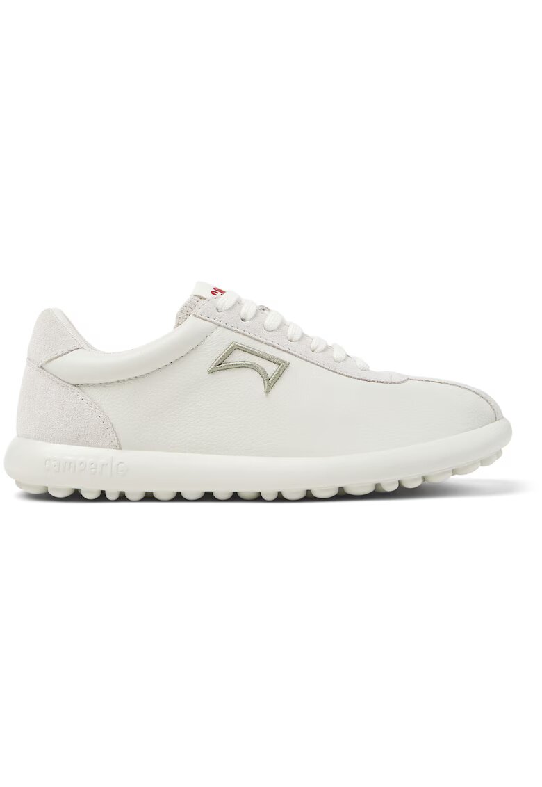 Camper Pantofi sport din piele cu garnituri din piele intoarsa Pelotas XLF - Alb fildes