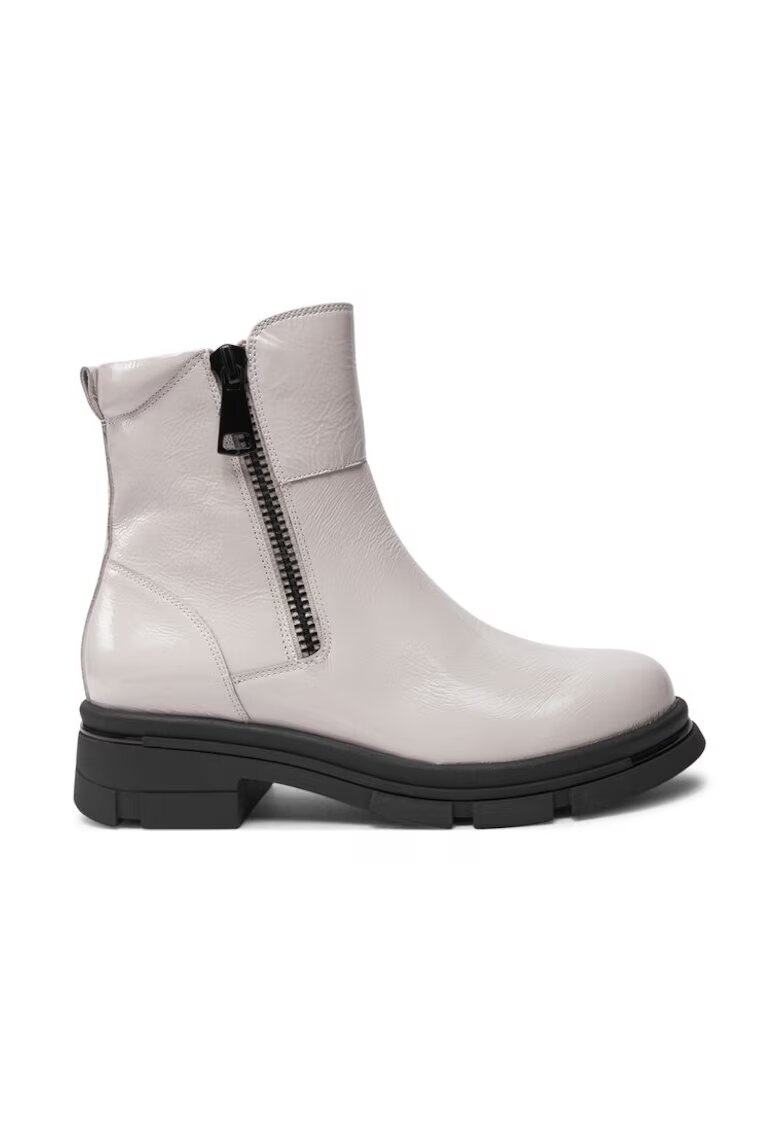 Caprice Botine 9-25427-43 Alb - Piele lacuita