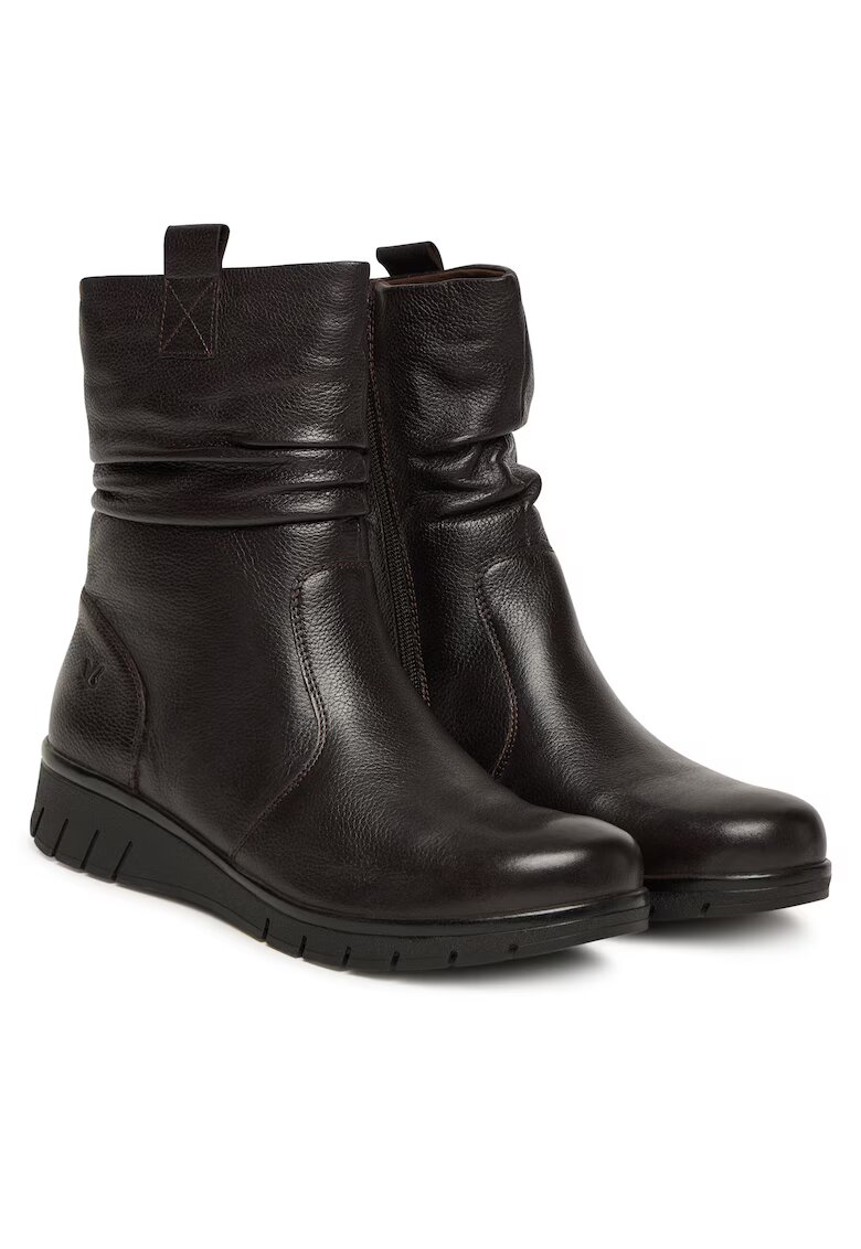 Caprice Botine dama 337 9-26455 - Piele naturala - Negru