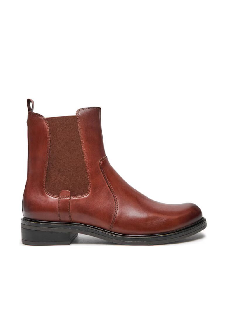 Caprice Botine dama - piele naturala - maro