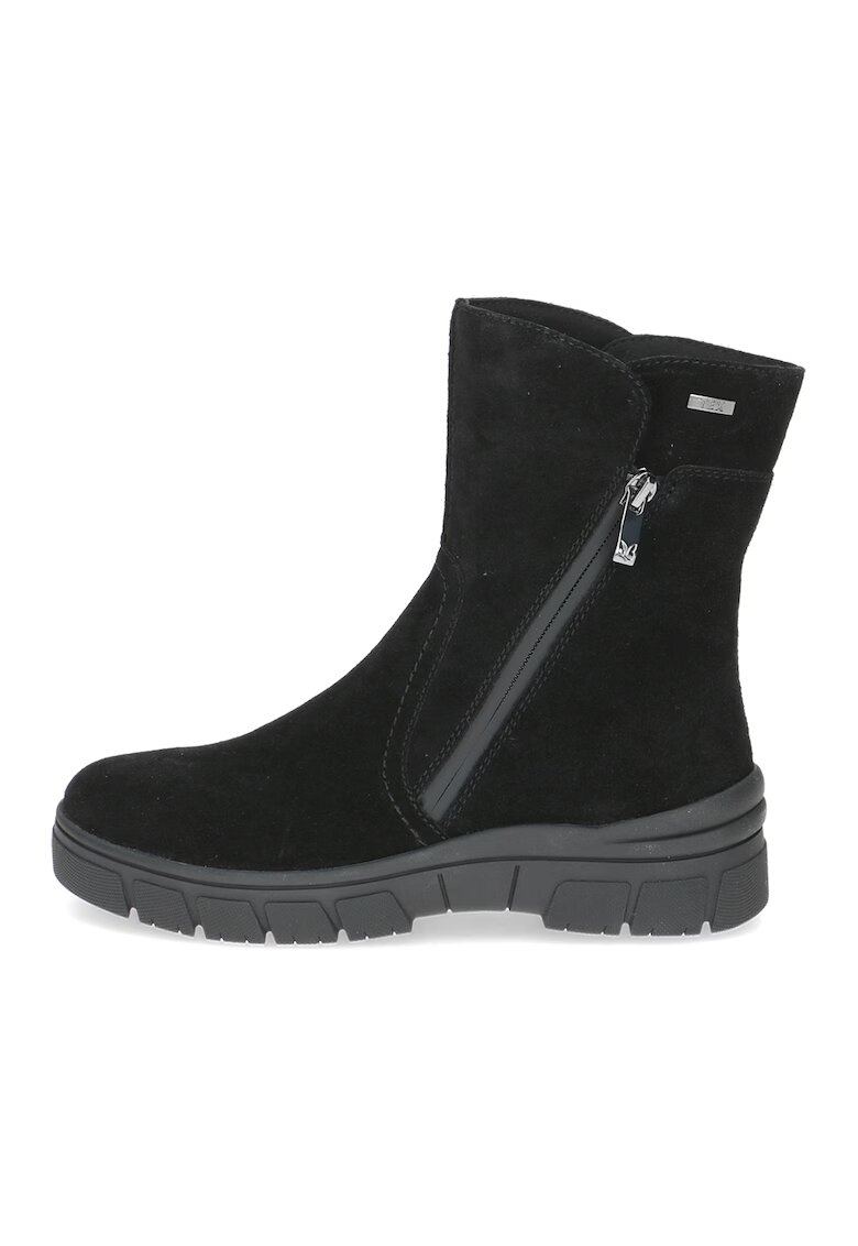 Caprice Ghete din piele - Negru