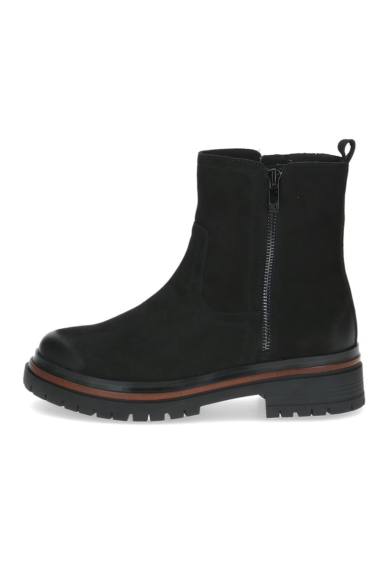 Caprice Ghete din piele - Negru