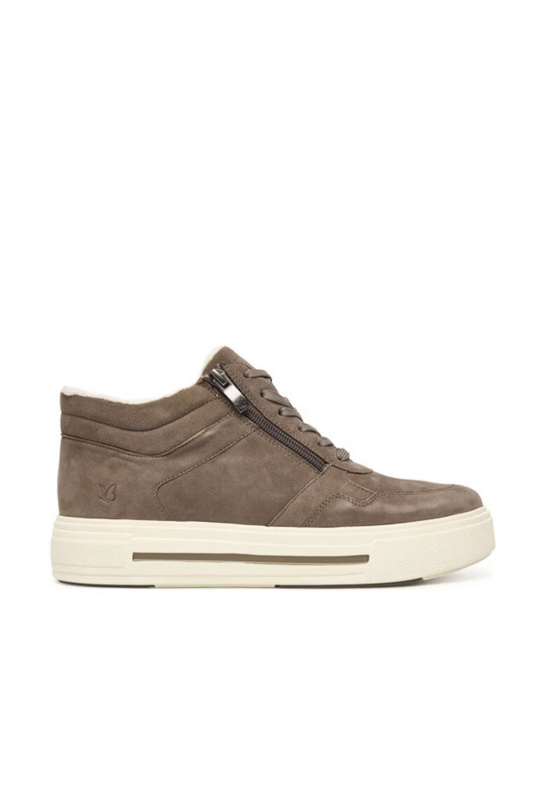 Caprice Tenisi dama Dk Taupe Suede 367 9-26251-45 - piele naturala - maro