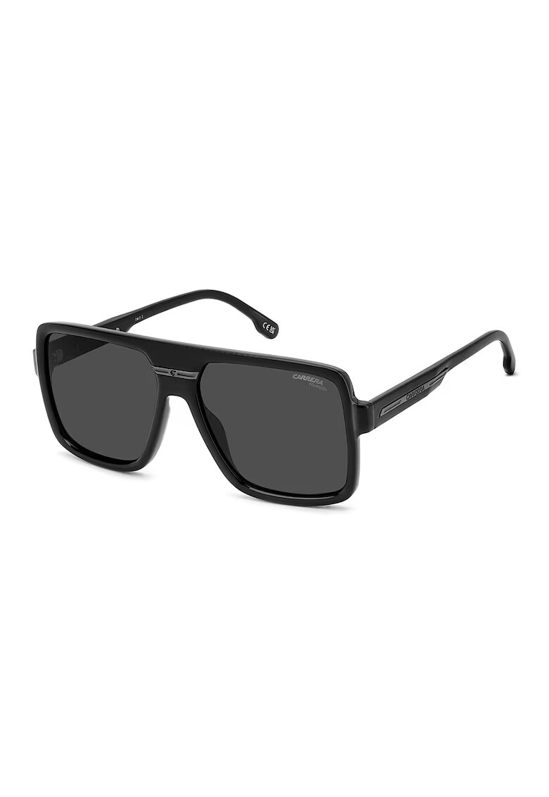 Carrera Ochelari de soare patrati cu detalii logo - Negru