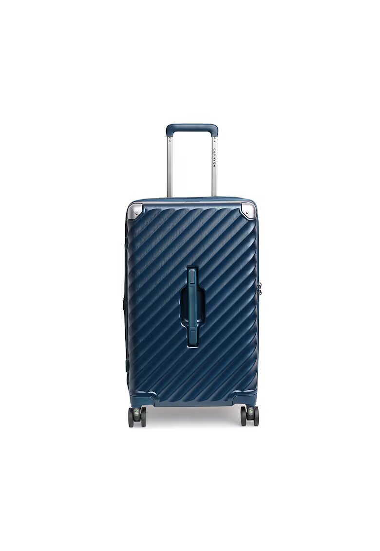 CarryOn Troler mare extensibil Trunk - policarbonat - 79x45x37 cm - bagaj de cala - cifru TSA - 4 roti cu suspensii - albastru - 79 cm