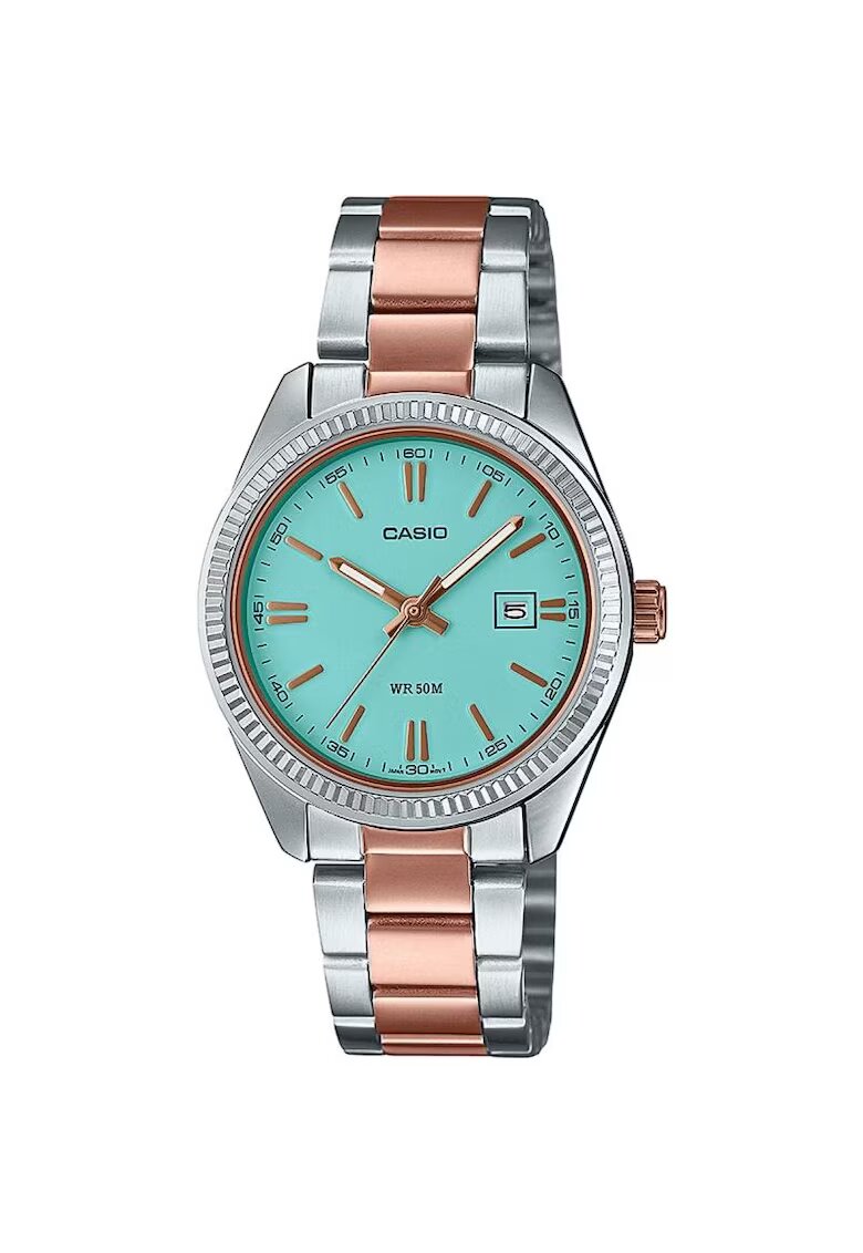 Casio Ceas dama LTP-1302PRG-2AVEF Quartz Argintiu - Albastru
