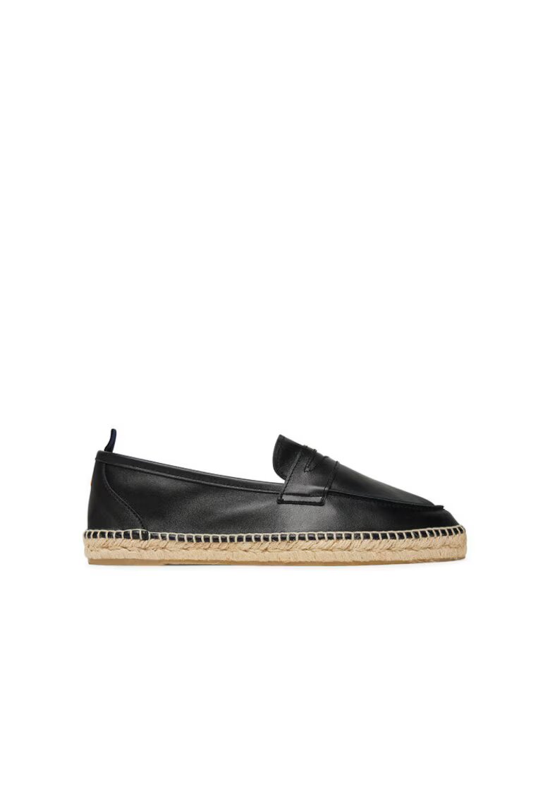 Castaner Espadrile barbati 025730-100 - Piele naturala - Negru