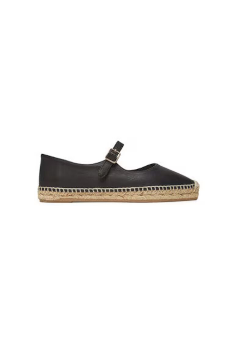 Castaner Espadrile dama 025701-100 - Piele naturala - Negru