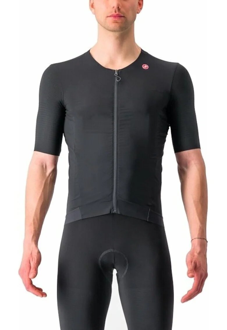 CASTELLI Tricou ciclism barbati Premio Black-Negru-
