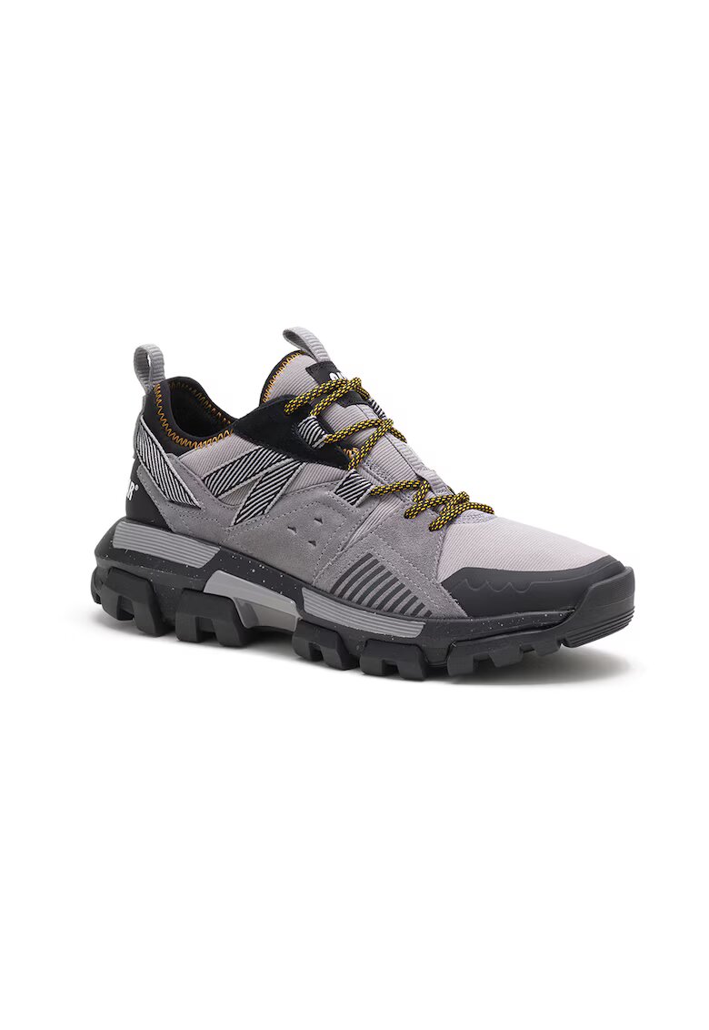 CAT Pantofi sport cu garnituri de piele intoarsa - Violet prafuit