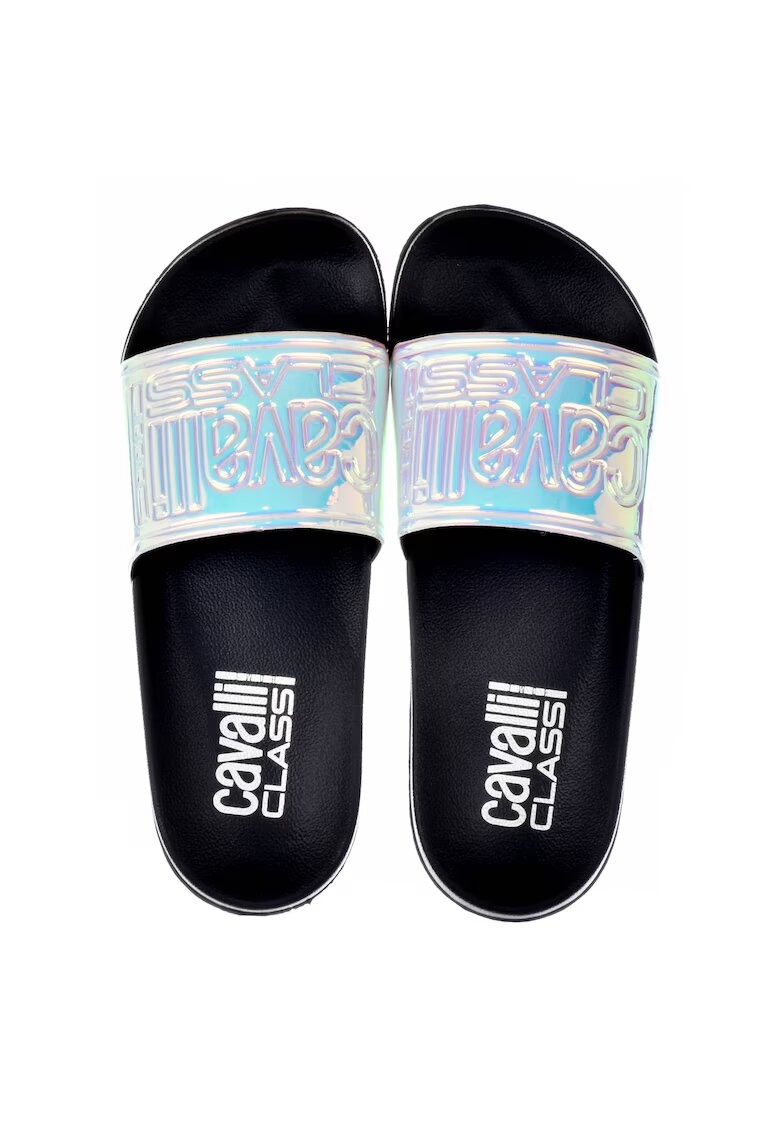 Cavalli Slapi barbati - negru-argintiu