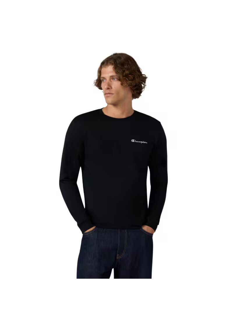 Champion Bluza sport barbati 221799 Kk001 - cu maneca lunga - negru - bumbac