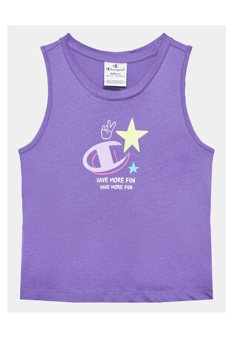 Champion Compleu tricou si pantaloni scurti Fete - 302265671 - Bumbac - Violet