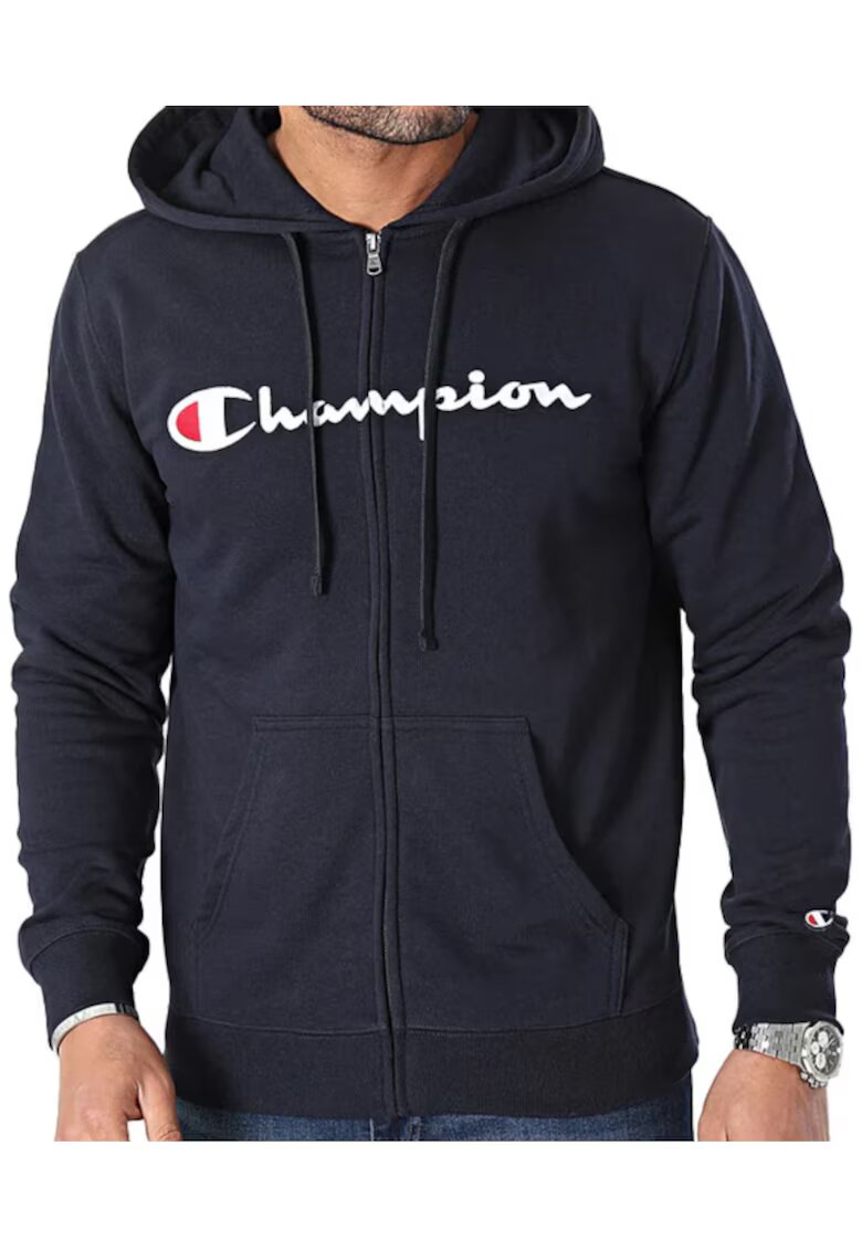 Champion Hanorac cu fermoar casual - Bleumarin