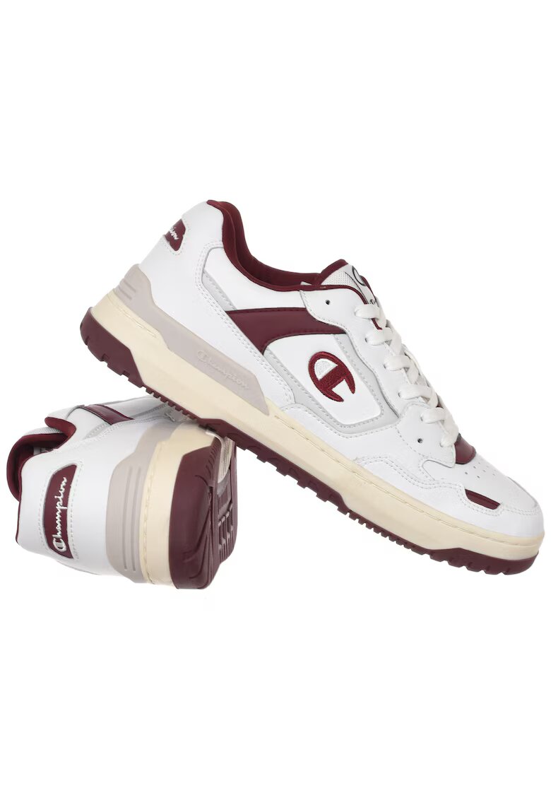 Champion Tenisi barbati - Z89 LOW S22099-WW008 - Burgundy/Alb - Deget Rotund - Pe Tot Parcursul Anului - Confortabil - Stil Casual - Crem