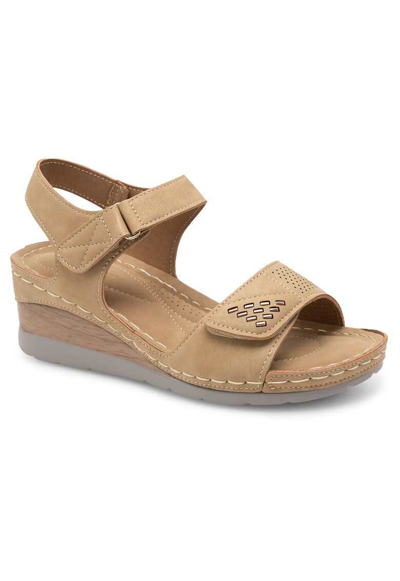 Clara Barson Sandale dama bej - piele ecologica -