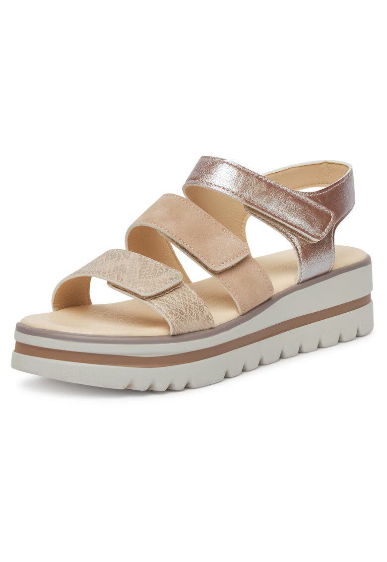 Clara Barson Sandale dama - WFA3897-1 - bej - tesatura