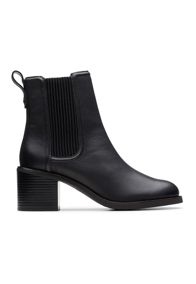 Clarks Botine Chelsea de piele Chamberly - Negru