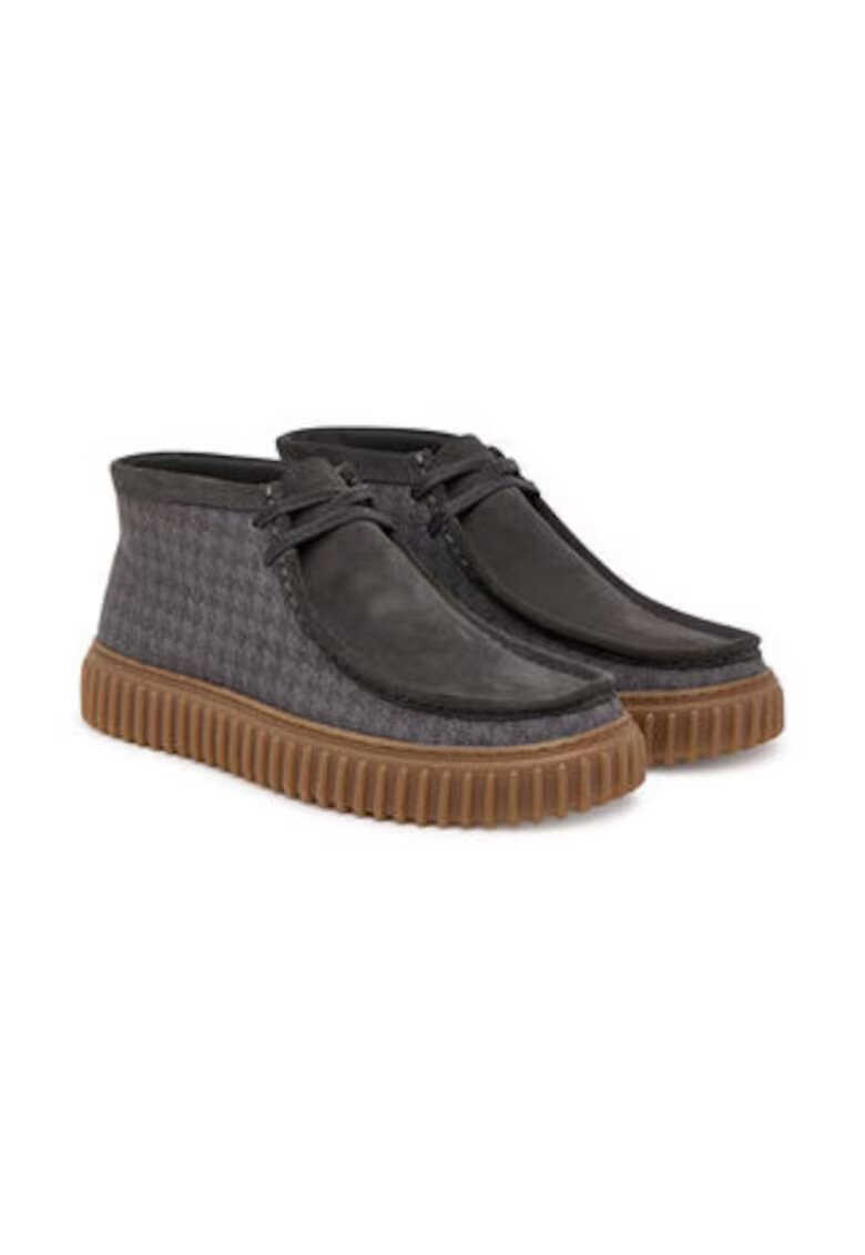 Clarks Ghete barbatesti piele naturala - gri