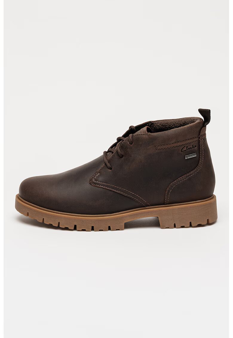 Clarks Ghete de piele cu tehnologie Gore-Tex Berhill - Maro