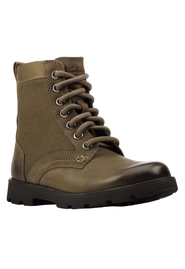 Clarks Ghete pentru copii - Piele naturala - Verde -