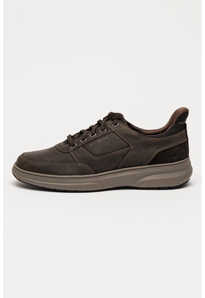 Clarks Pantofi casual din piele Mullan Easy - Maro