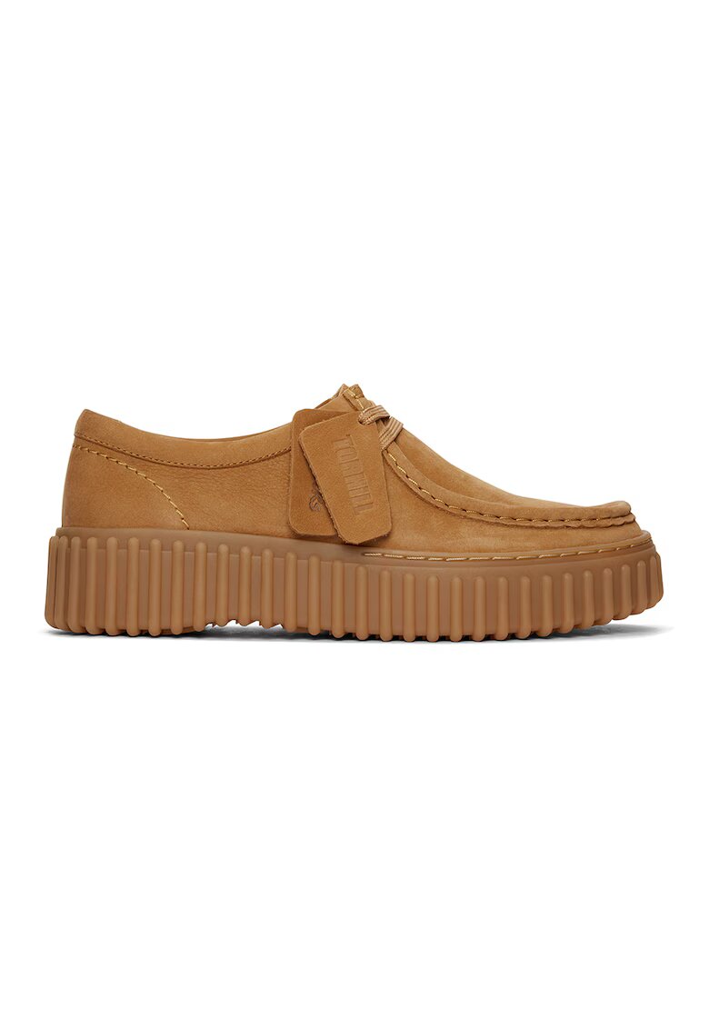 Clarks Pantofi de piele intoarsa Torhill - Maro deschis