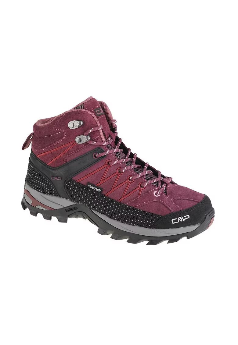 Cmp Ghete de trekking Rigel Mid - Piele - Burgundy - Visiniu
