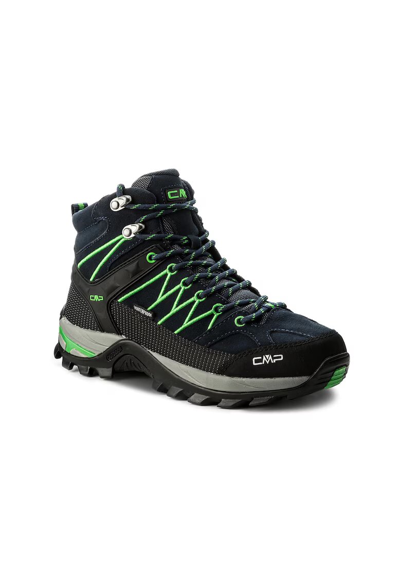 Cmp Ghete trekking barbati Piele naturala/Piele intoarsa - Albastru