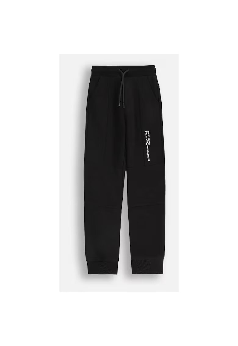 Coccodrillo Pantaloni sport cu talie ajustabila si buzunare oblice -