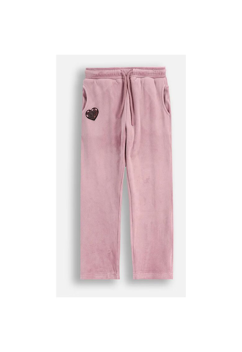 Coccodrillo Pantaloni trening din bumbac cu snur