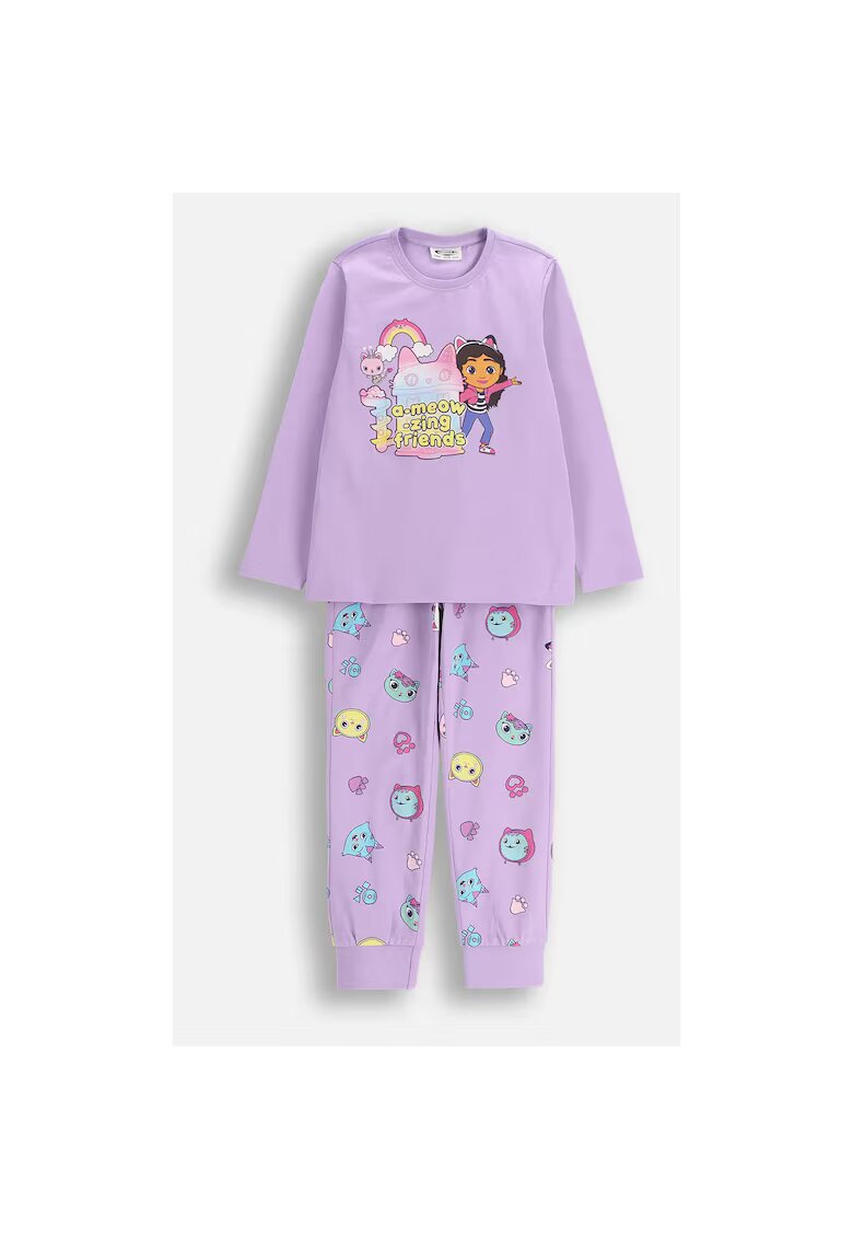 Coccodrillo Pijama lunga cu imprimeu grafic