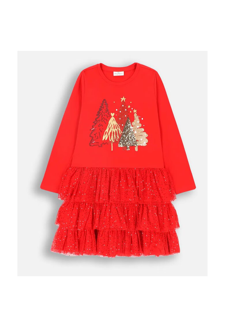 Coccodrillo Rochie evazata cu improimeu grafic