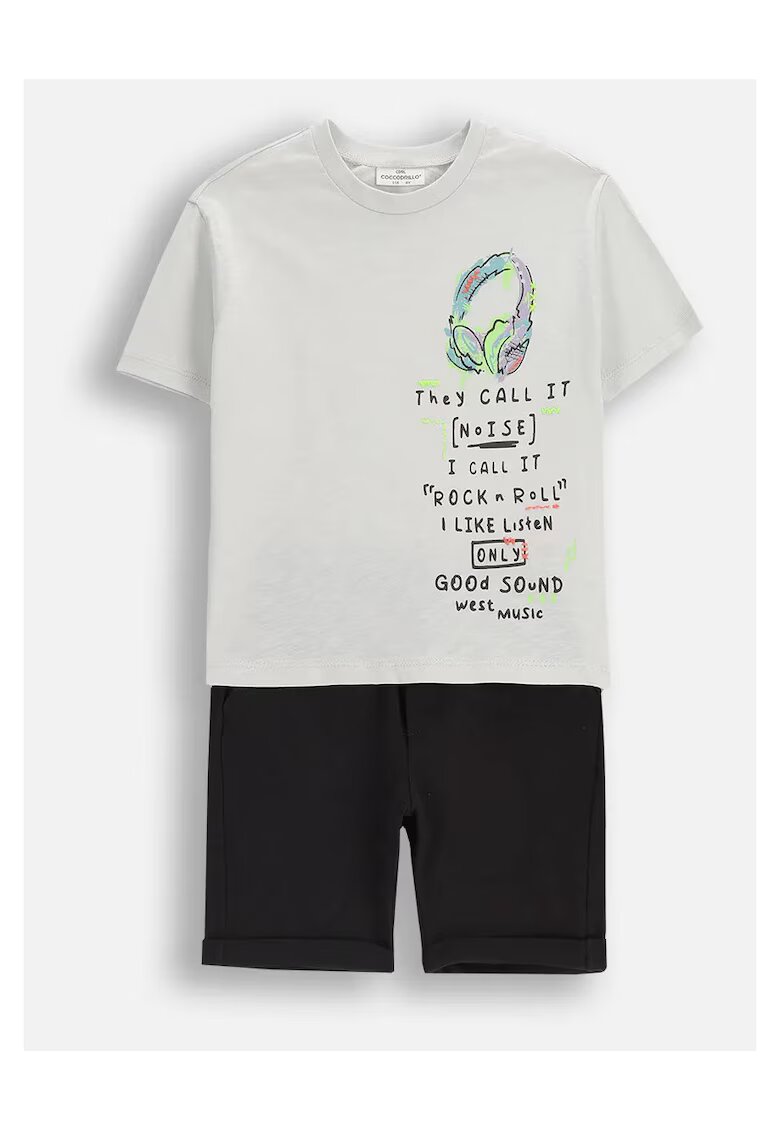 Coccodrillo Set cu tricou&pantaloni scurti din bumbac