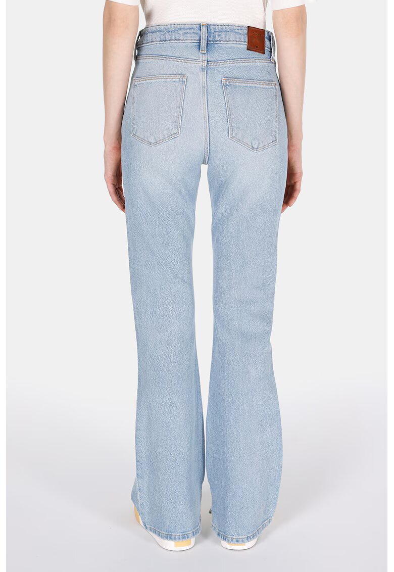 COLINS Blugi bootcut cu talie inalta - Albastru glaciar
