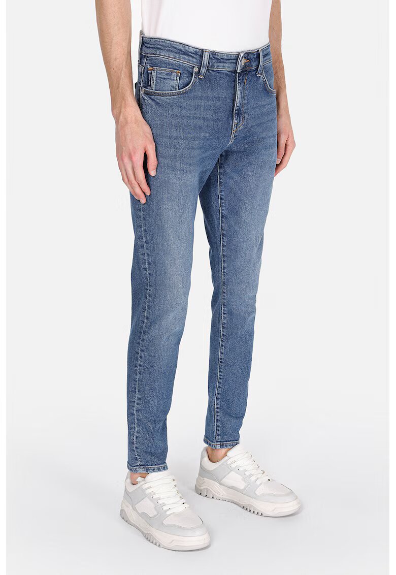 COLINS Blugi crop cu croiala slim-fit - Albastru deschis