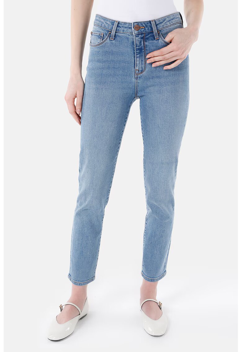 COLINS Blugi crop slim fit Carla - Albastru deschis