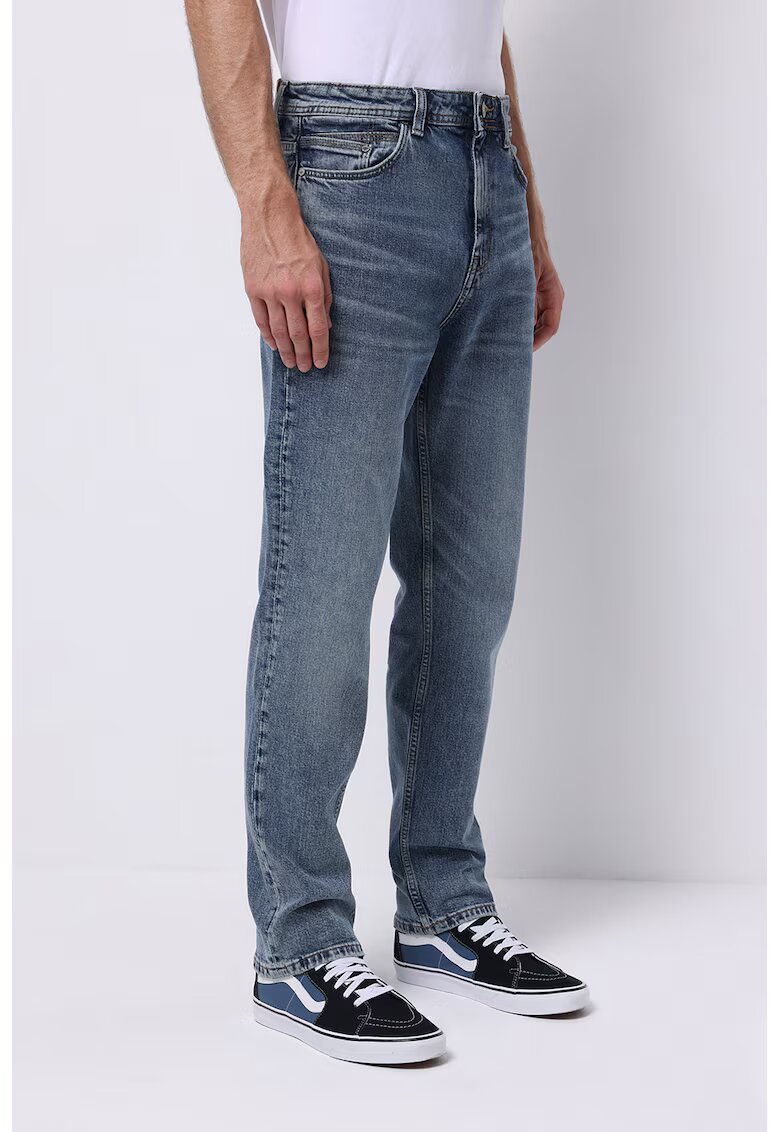 COLINS Blugi cu model cu 5 buzunare - Albastru melange