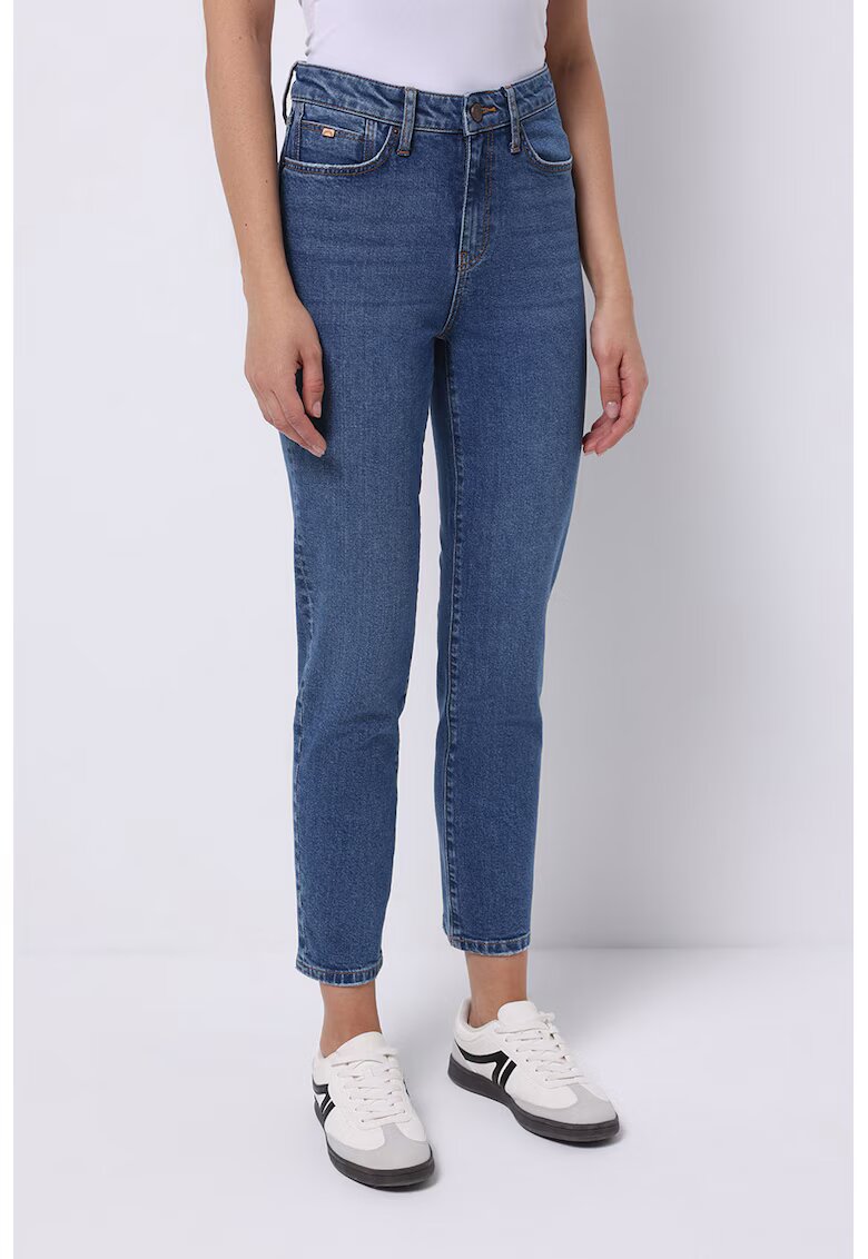 COLINS Blugi regular fit cu talie inalta - Albastru inchis