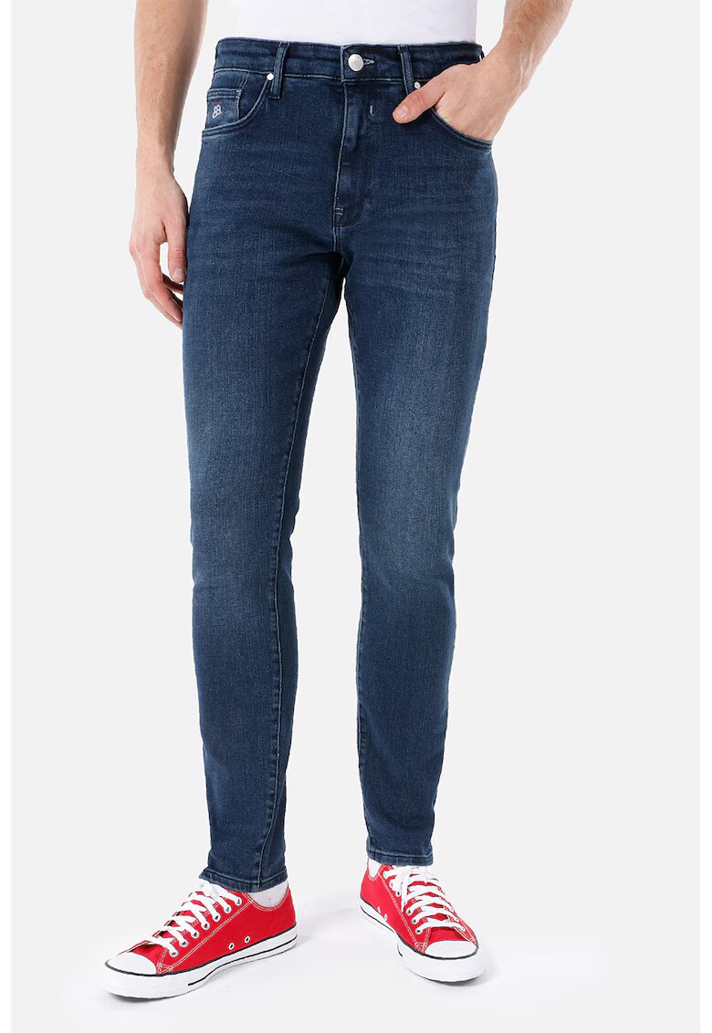 COLINS Blugi skinny cu aspect decolorat - Bleumarin