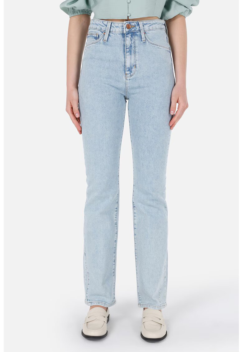 COLINS Blugi slim fit cu talie inalta - Albastru pastel