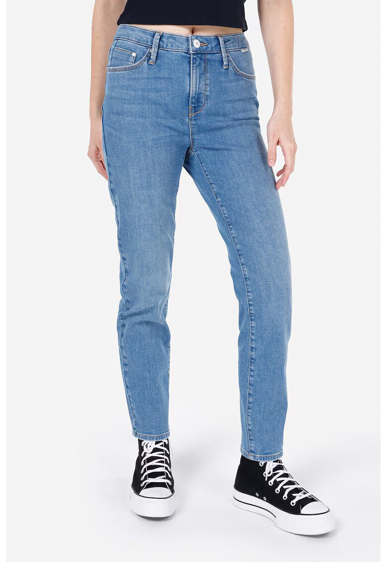 COLINS Blugi slim fit cu talie inalta - Albastru prafuit