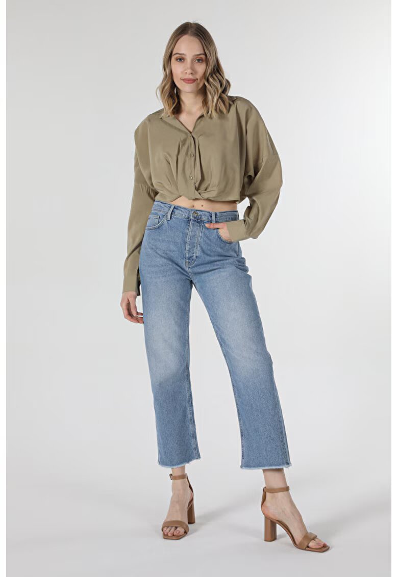 COLINS Bluza Cu Maneca Lunga De Dama Verde Regular Fit - Verde