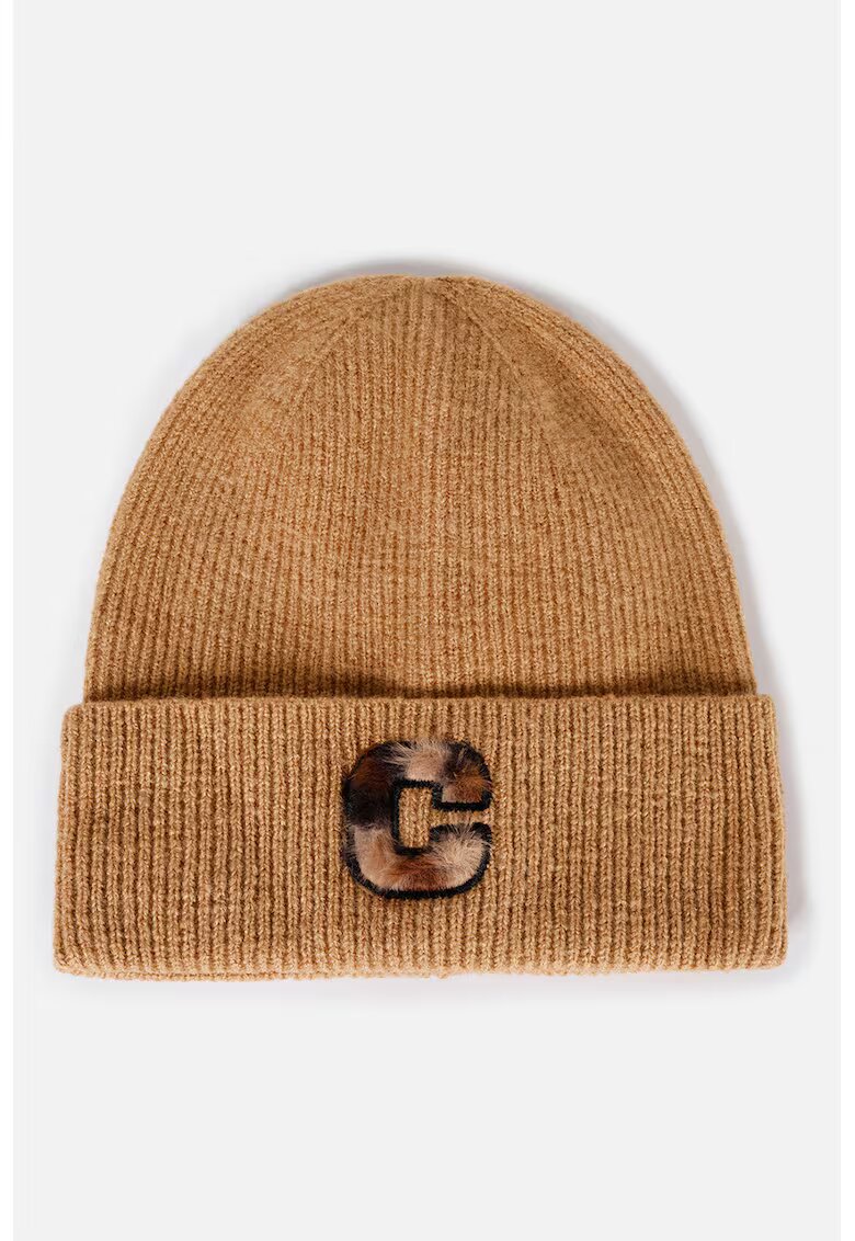 COLINS Caciula elastica cu broderie - Maro