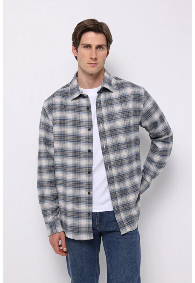 COLINS Camasa Albastru Regular Fit - BLUE