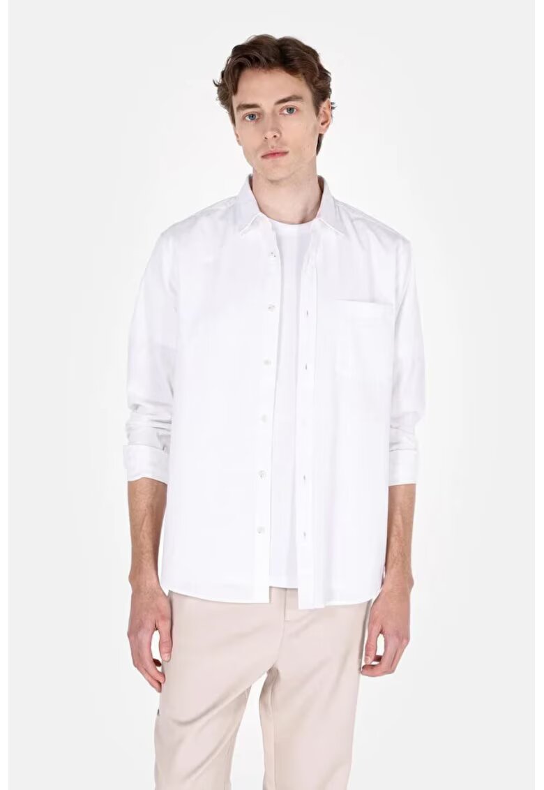 COLINS Camasa barbati - alb - Regular Fit - bumbac