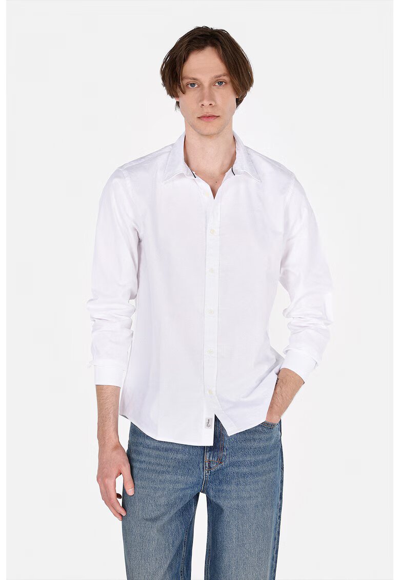 COLINS Camasa Oxford regular fit - Alb optic