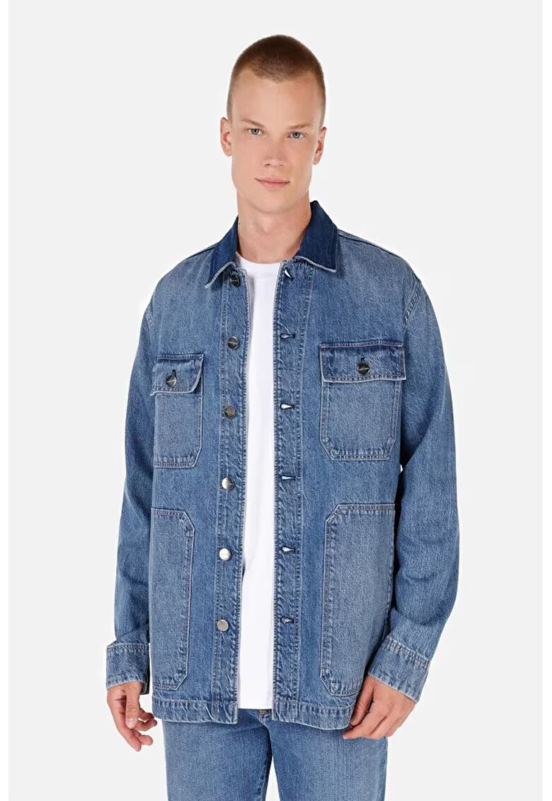 COLINS Jacheta din denim cu buzunare cu clapa - BLUE
