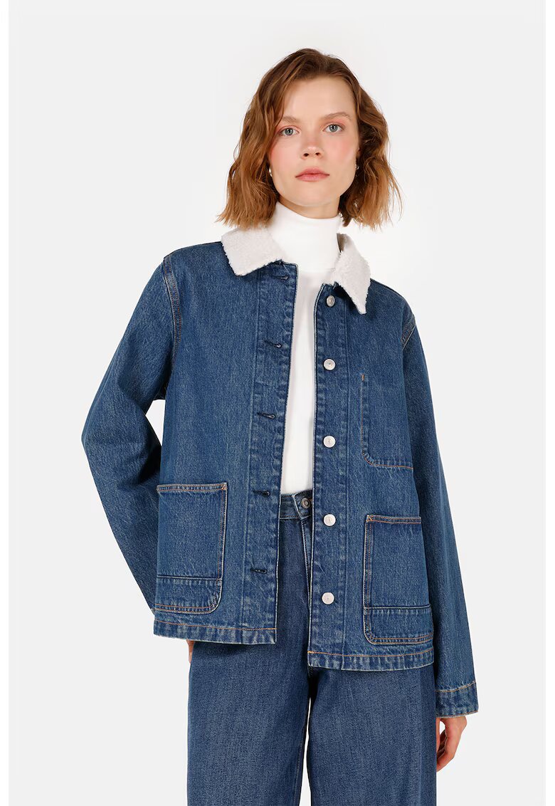 COLINS Jacheta din denim cu nasturi - Albastru
